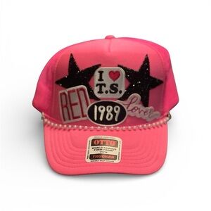 Handmade OOAK Taylor Swift Inspired Trucker Hat | Otto Cap | Swiftie Gift
